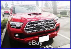 60W CREE LED Light Bar with Hood Scoop Mount Bracket, Wiring For 16+ Toyota Tacoma