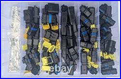 60pcs Male & Female FCI Sicma Car Automotive Waterproof Connector Kit Assortment
