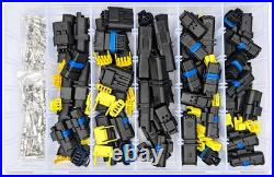 60pcs Male & Female FCI Sicma Car Automotive Waterproof Connector Kit Assortment