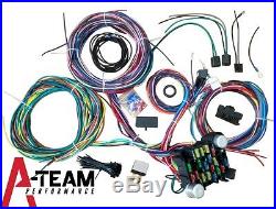 65-73 Ford Mustang 21 Circuit Universal Wiring Harness Wire Kit XL WIRES