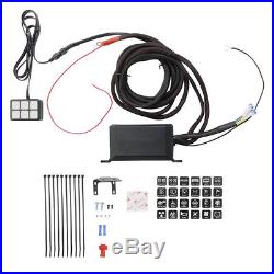6 Switch Panel relay control box + wiring harness for vehicle with 12V DC power