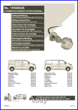7 Pin Towbar Electrics Wiring Kit for Peugeot Expert Van July 2016on Mark 3 MPV