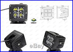80W CREE Dual LED Pods with Foglight Location Bracket, Wirings For 09-12 Dodge RAM