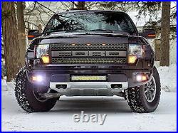 80W CREE LED Pod Lights with Lower Bumper Brackets, Wirings For 10-14 Ford Raptor
