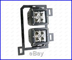 80W Dual LED Pods with Foglight Location Bracket, Wirings For 13-16 Dodge RAM 1500