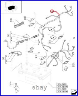 84245746 Battery To Cabin Wiring Harness Fits New Holland T6000 & T7000 Series