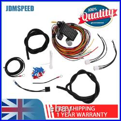 8 Circuit Wire Harness Universal Fuse Wire Harness Kit Fit Muscle Car Truck