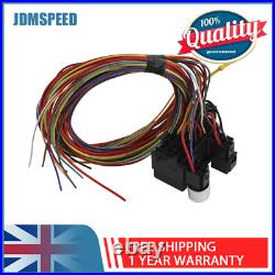 8 Circuit Wire Harness Universal Fuse Wire Harness Kit Fit Muscle Car Truck