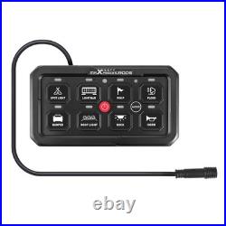 8 Gang Aluminium Switch Panel For Commercial Vehicle Truck Van Bus 12V-24V 60A