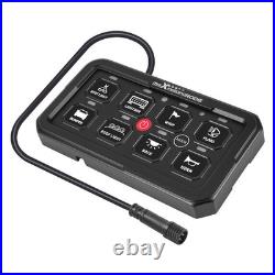 8 Gang Aluminium Switch Panel For Commercial Vehicle Truck Van Bus 12V-24V 60A