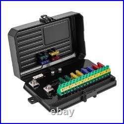 8 Gang Aluminium Switch Panel For Commercial Vehicle Truck Van Bus 12V-24V 60A