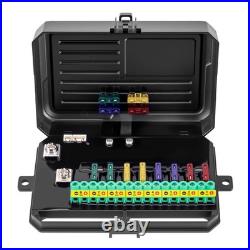 8 Gang Aluminium Switch Panel For Commercial Vehicle Truck Van Bus 12V-24V 60A