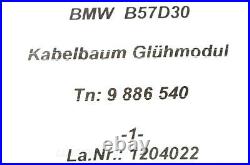 9886740 Engine Cable Harness Glühmodul BMW B57 3.0L V6 Diesel Wiring -1