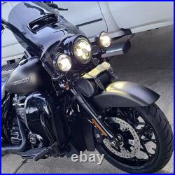 Auxiliary Spot with Wiring Harness Turn Signal light for Harley street glide 06-22