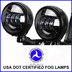 Auxiliary Spot with Wiring Harness Turn Signal light for Harley street glide 06-22