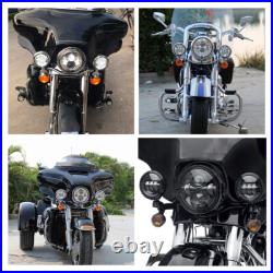 Auxiliary Spot with Wiring Harness Turn Signal light for Harley street glide 06-22