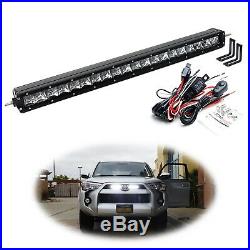 Behind Upper Grill 20 LED Light Bar Kit withBracket/Wiring For 14+ Toyota 4Runner