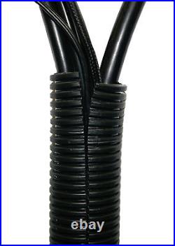 Black Spiral Conduit Split Tube / Cable Tidy / Wire Loom / Harness / Trunking
