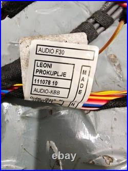 Bmw 3 Series F30 LCI Sat Nav Radio Wiring Loom Harness 6845738 8794037