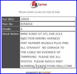 Bmw K1600 Gt Gtl K48 2011-2017 Injection Wiring Harness 8258414