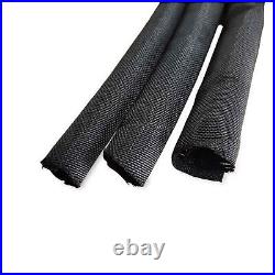 Braided Sleeving Self Closing Braid Cable Wiring Harness Loom Protection Black Braided Sleeving Self Closing Braid Cable Wiring Harness Loom Protection Black