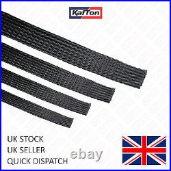 Cable Braided Sleeving Black Expandable Wire Harness Marine Auto Sheathing