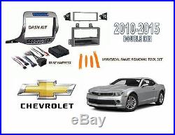 Chevrolet Camaro 2010-2015 2 DIN CAR STEREO INSTALL DASH KIT with WIRE HARNESS
