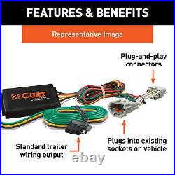 Curt Class 3 Trailer Hitch & Custom Wiring Harness for Dodge Durango/Aspen