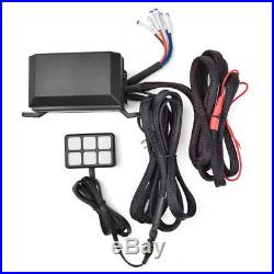 DC12V Car 6LED Switch Panel Relay Control Box+Wiring Harness Overload Protection