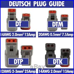 Deutsch DTM Connector Kit 295pc Series Automotive Harness Wiring Plugs #DTM-KIT2