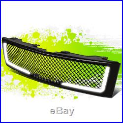 Diamond Mesh LED DRL Front Grille withWiring Harness for Silverado Sierra 07-14