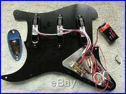 EMG SA Loaded 3 Ply Black Pickguard with EMG wiring Harness For Stratocaster