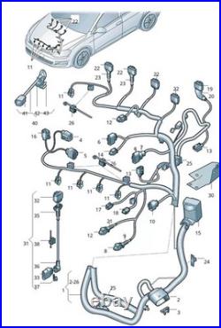 Engine ECU Cable Loom HARNESS VW Audi Seat Skoda 1.4 TSI TFSI 04E972672N