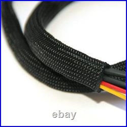 Expandable Braided Sleeving Braid Cable Wiring Harness Loom Protection Black Expandable Braided Sleeving Braid Cable Wiring Harness Loom Protection Black