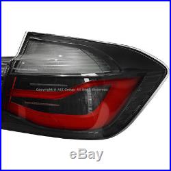 For 12-18 BMW 3 Series F30 LCI Black Line Rear Tail Light Lamps + Coding Wires