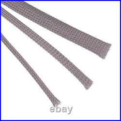 Grey Expandable Braided Cable Sleeving 3-50mm Wire Harness, Auto, Sheathing