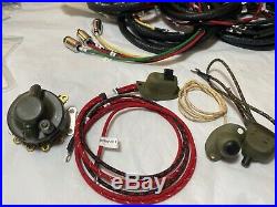 Harley 4736-42M 1942-45 WLA Premium Wiring Harness Kit with NOS Switches USA