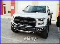 Invisible Behind OEM Grill Mount LED Light Bar Kit with Wiring For 17+ Ford Raptor