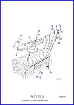 Jaguar Genuine Engine Harness Link Lead Cable Wire Wiring Connector LMD3325BA