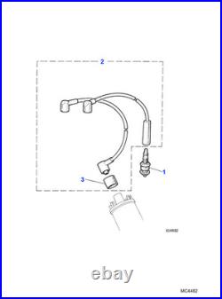 Jaguar Genuine High Tension Lead Kit Cable Wire Wiring Harness Connector JLM726
