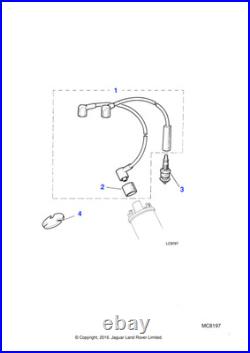 Jaguar Genuine High Tension Lead Kit Cable Wire Wiring Harness Connector JLM726