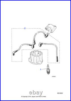 Jaguar Genuine High Tension Lead Kit Cable Wire Wiring Harness Loom jlm11016 Jaguar Genuine High Tension Lead Kit Cable Wire Wiring Harness Loom jlm11016