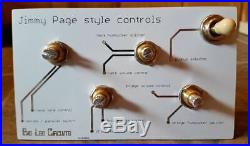 Jimmy Page style guitar wiring harness, long shafts