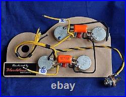 LONG SHAFT Ready Built Gibson /Epiphone Les Paul Wiring Upgrade Loom Harness Kit