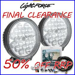 Lightforce Led180sd Led Driving Lights Pair + Wiring Harness Final Clearance