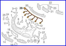 MERCEDES BENZ E W212 Front Bumper PDC Wiring Harness A2125405610 NEW GENUINE