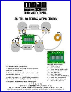 Mojotone Les Paul Standard Long Shaft Solderless Wiring Harness