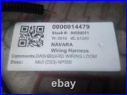 NISSAN NAVARA Wiring Harness DASHBOARD WIRING 2.3 YS23 D23 Mk3 2015-2020