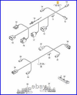 New Genuine Vw CC 2012-2016 Rear Trunk Boot Liftgate Wiring Harness 3c8971182h