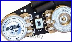 Obsidian Wire HSS/HSH GEN2 5-Way Switch Solderless Wiring Harness for Strat